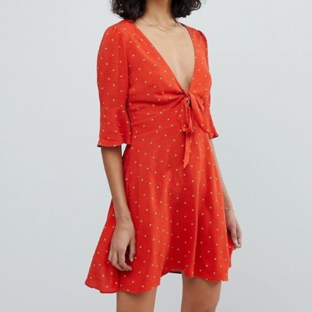 Free People Red Dress. Size 10.